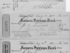 3 checks written on Farmer's Savings Bank account of William R